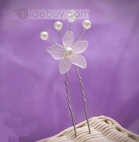 Exquisite Pearl Three Small Flower Headwear