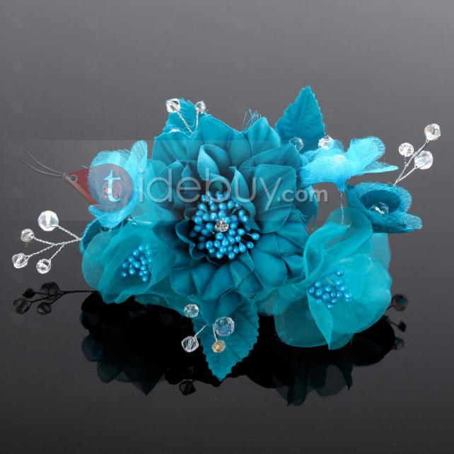 Attractive Blue Wedding Bridal Hairflower In New Fashion