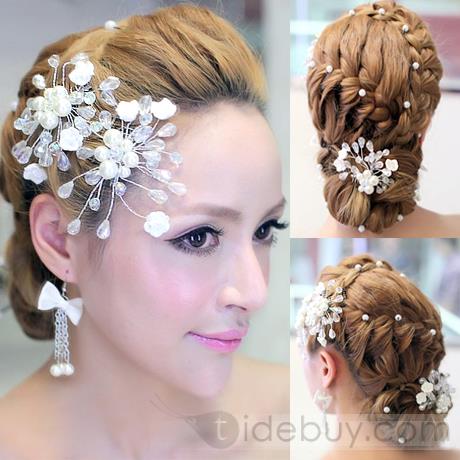 2014 New Arrival Gorgeous Pearl And Crystal Bride Headwear (For One Piece)